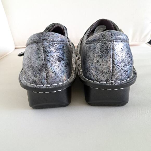 Alegria Comfort Dream Fit Shoe Neoprene Metallic Gray Den-735 Clog - Picture 5 of 11